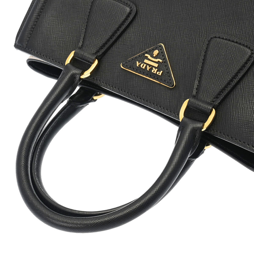Prada Bag Tote Saffiano Black Bicolor White - Picture 3 of 11